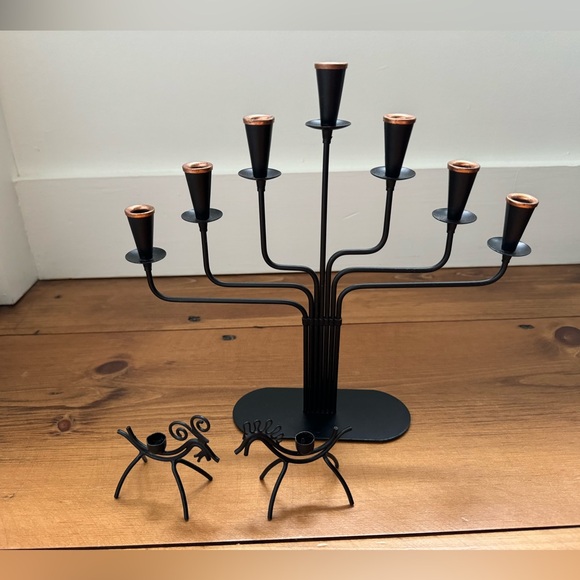 Gunnar Anderson Ystad Metall 1950’s Modernist 6-armed Candelabra - Picture 8 of 8